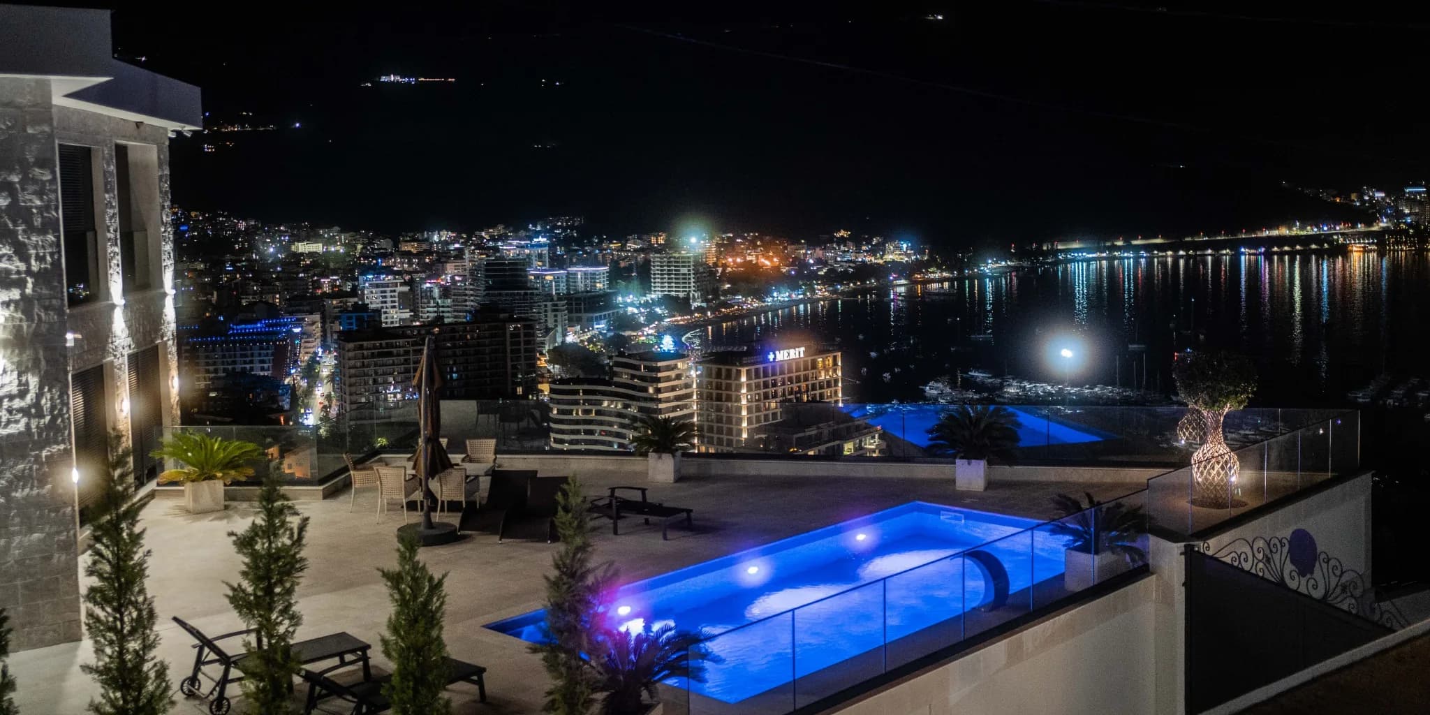 Motorcycle parked on a coastal road with cliffs