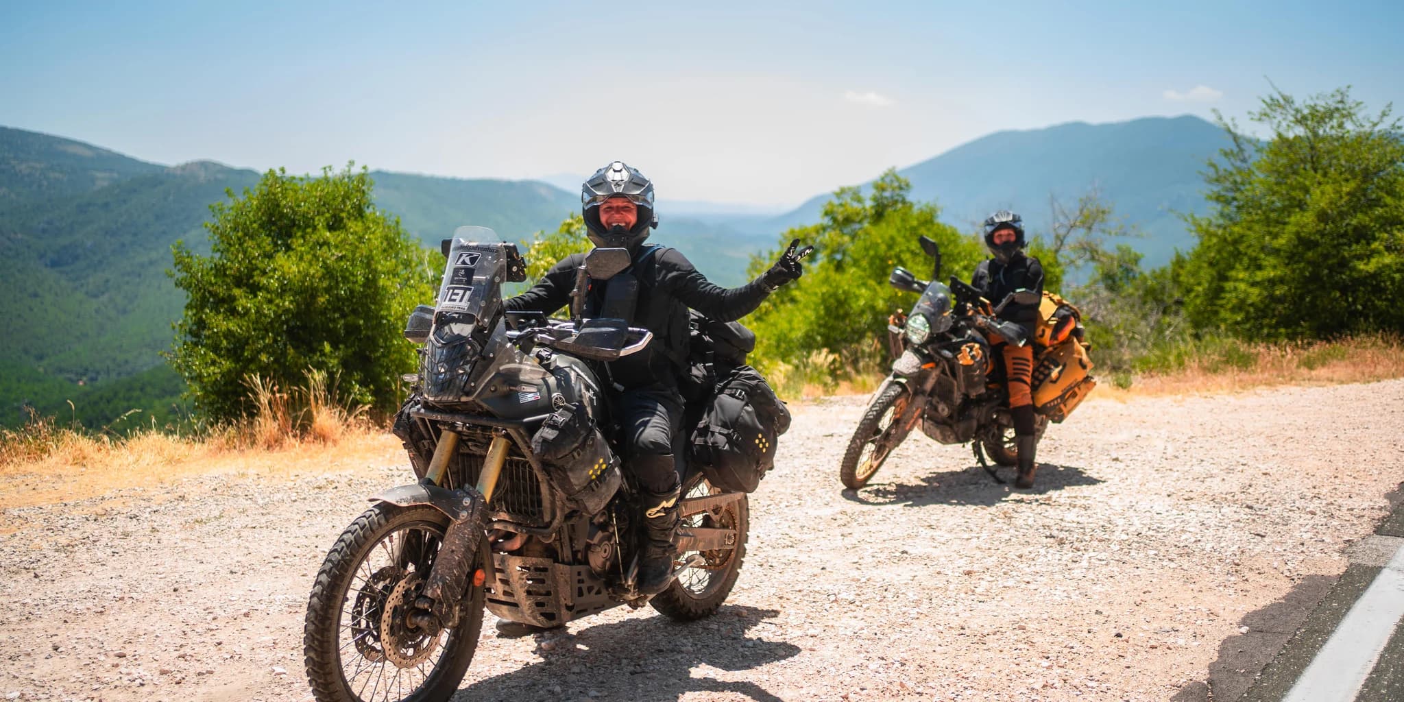 Motorcycle travel scene (photograph)