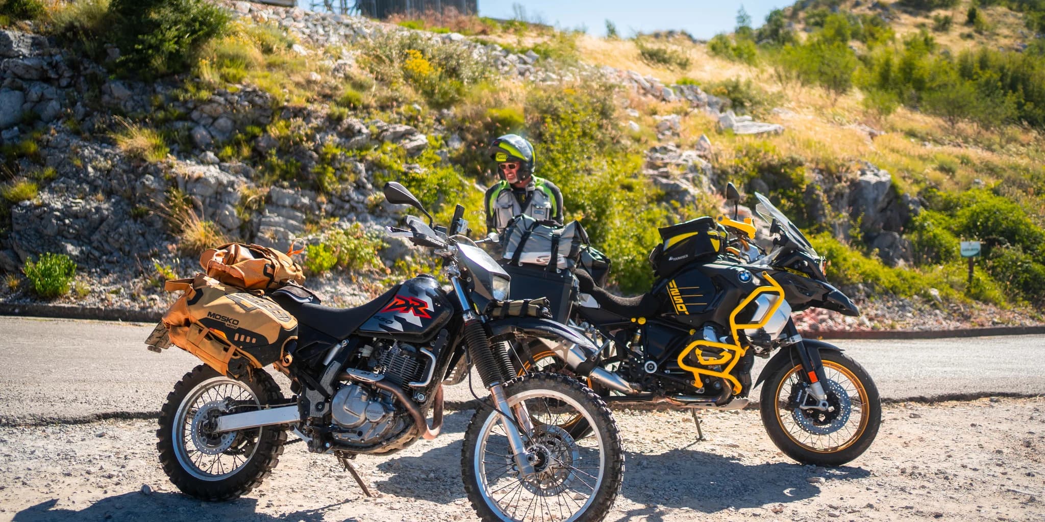 Motorcycle travel scene (photograph)