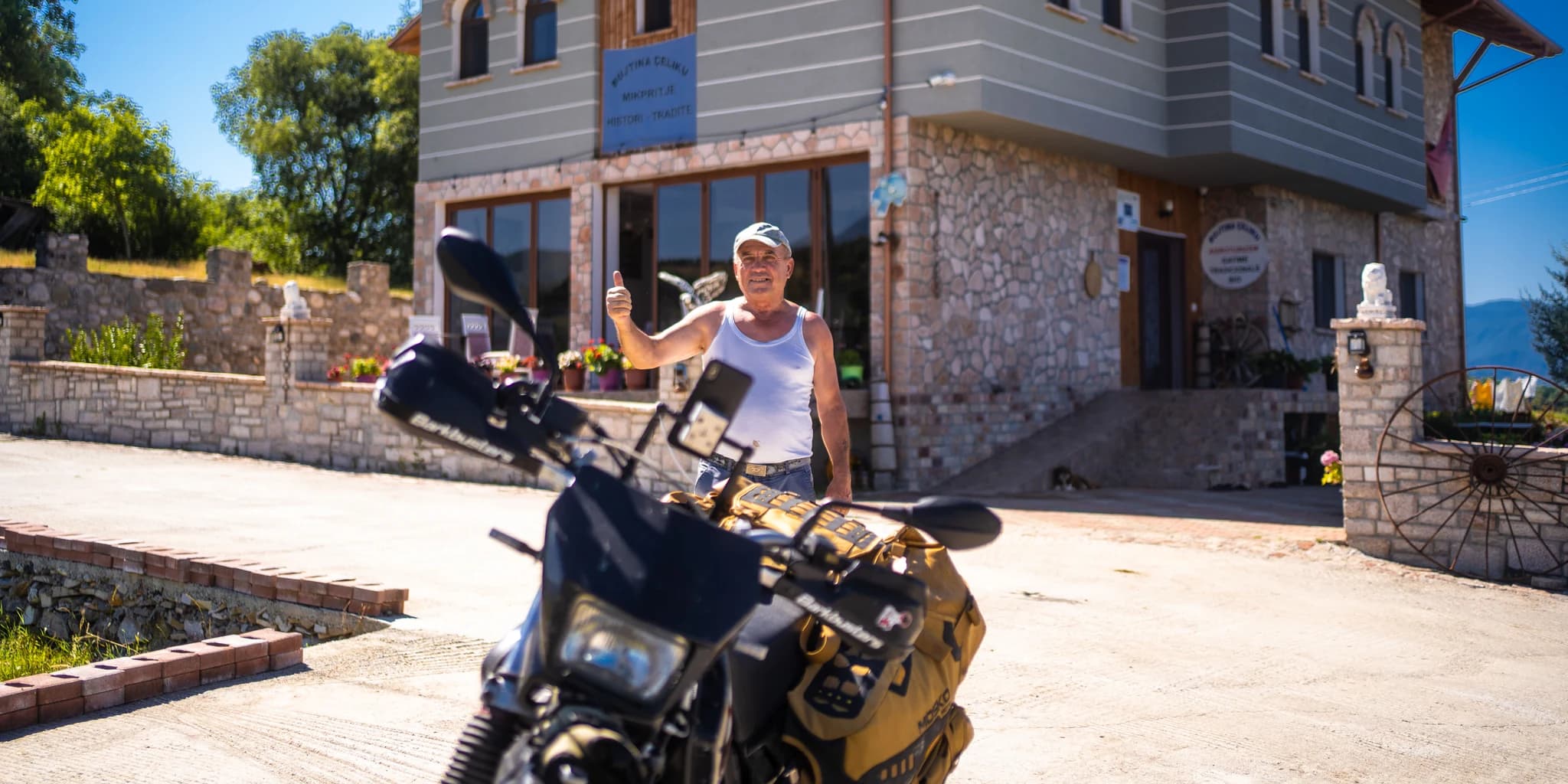 Motorcycle travel scene (2)