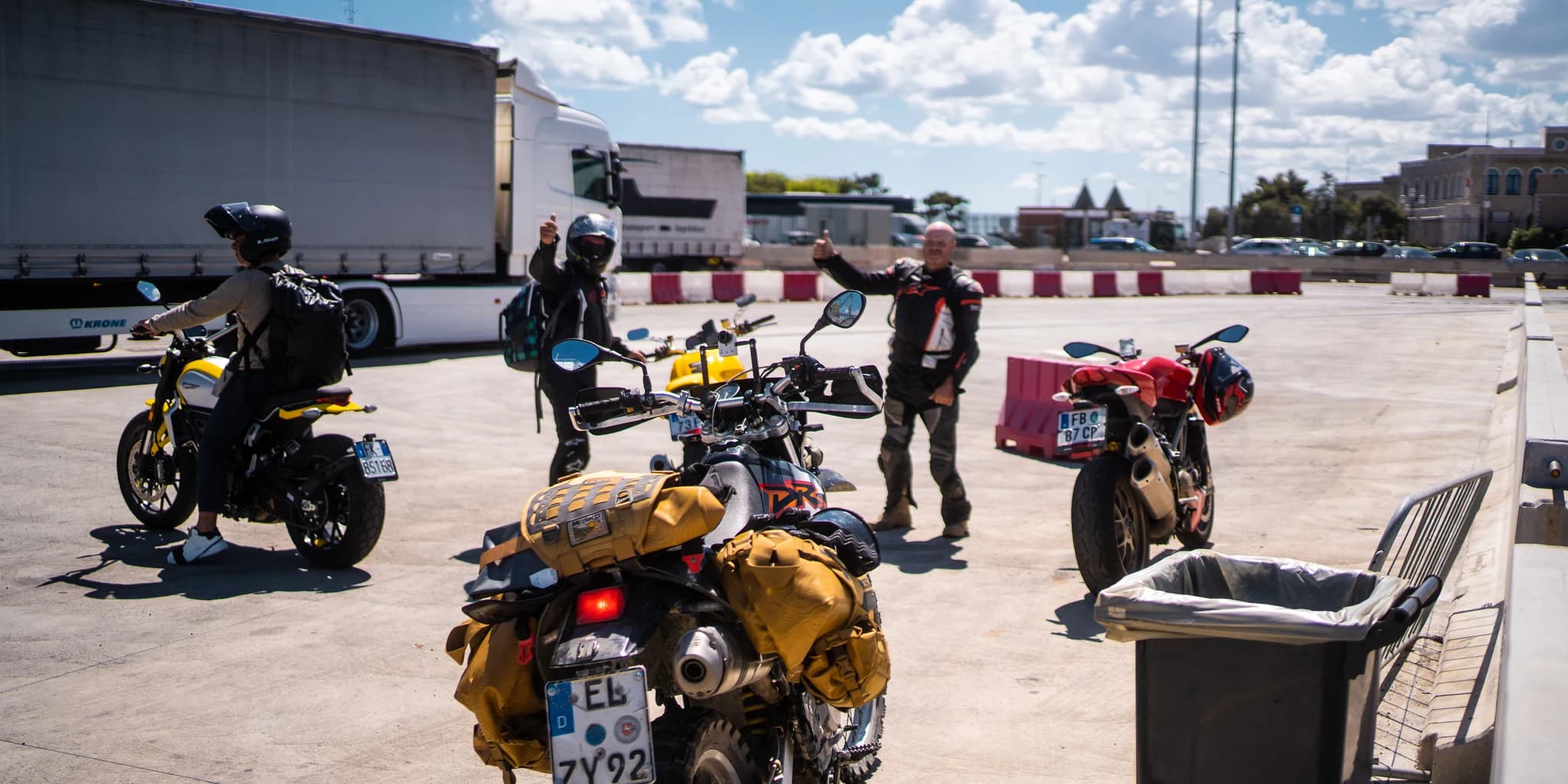 Motorcycle travel scene (2)