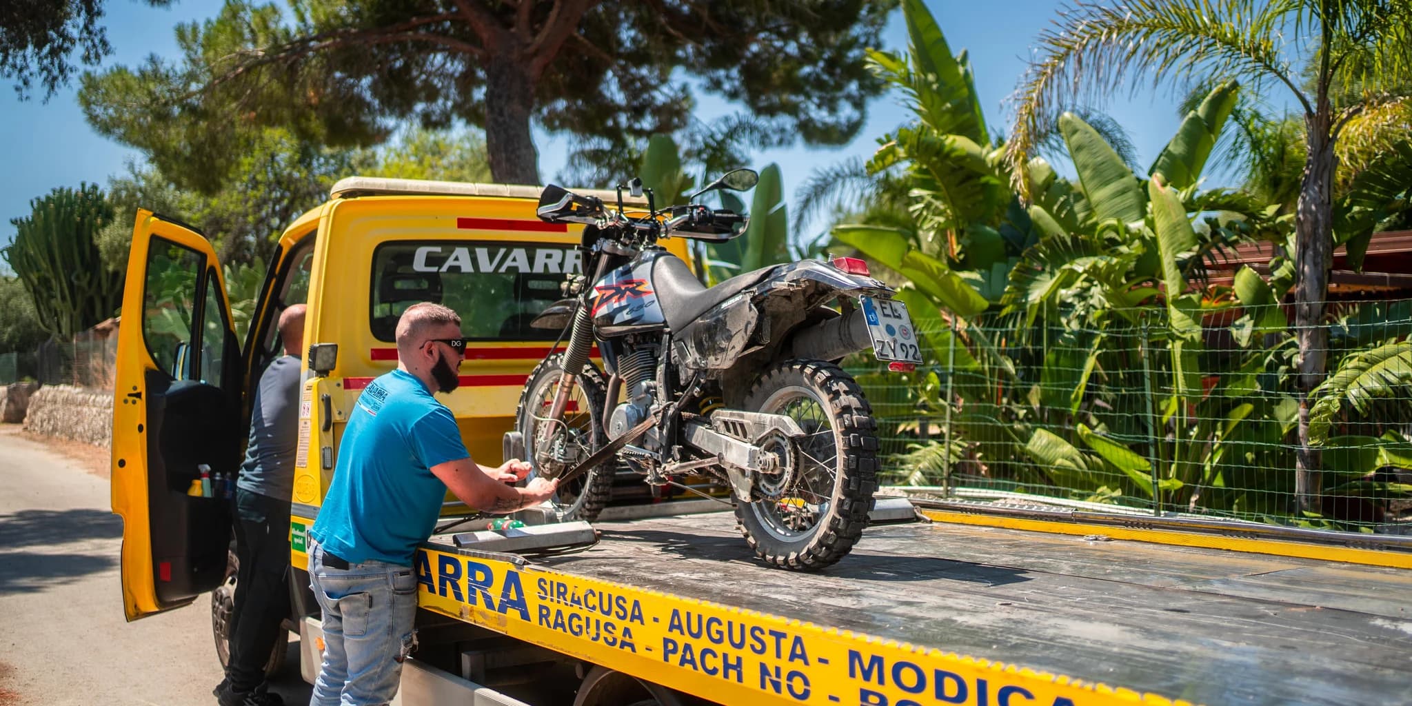 Motorcycle travel scene (photograph)