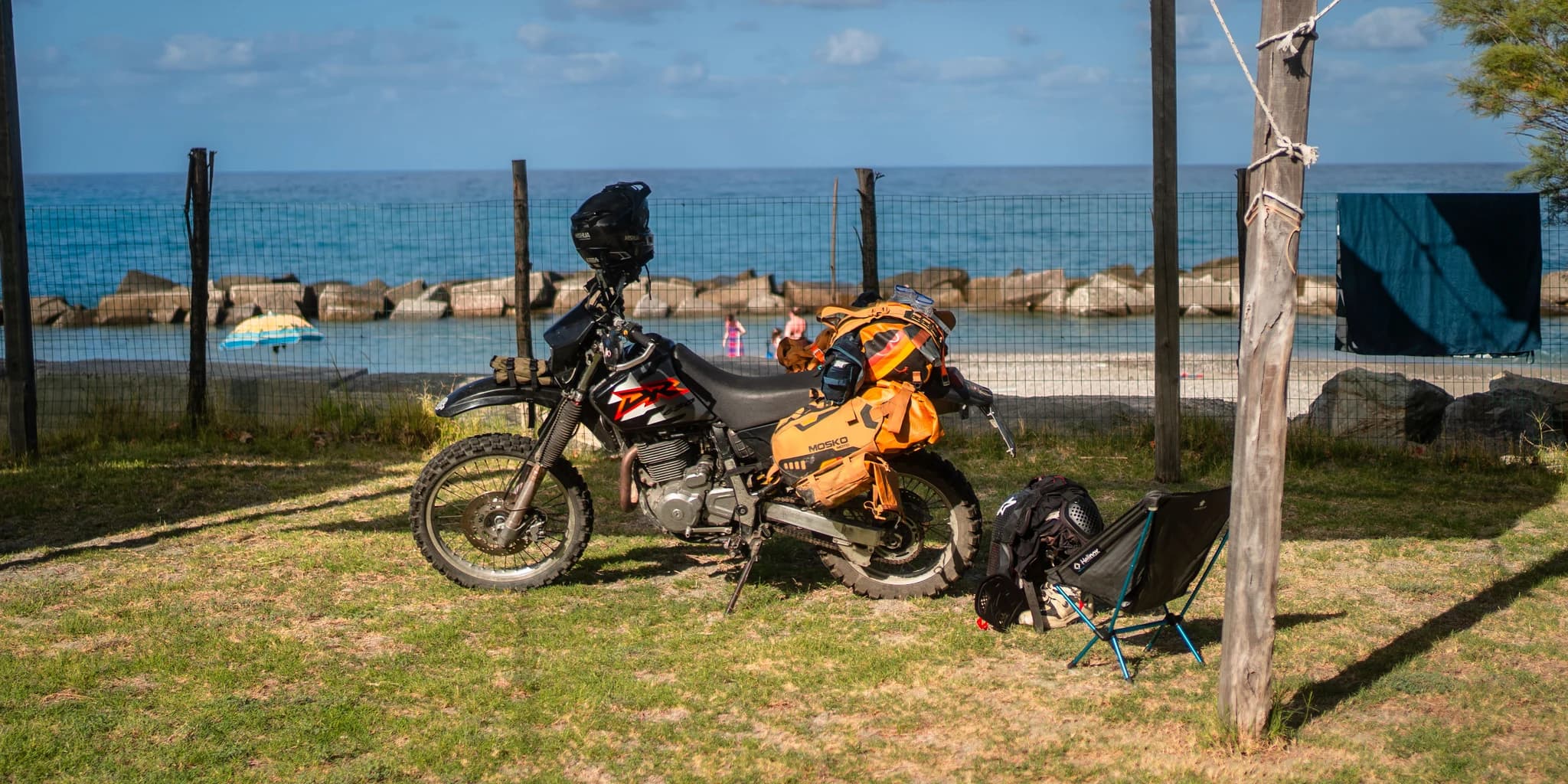 Motorcycle travel scene (photograph)