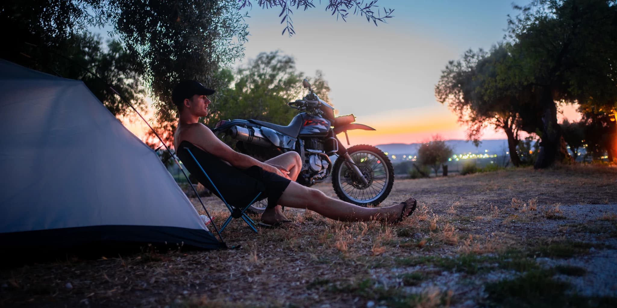 Motorcycle travel scene (hero 5)